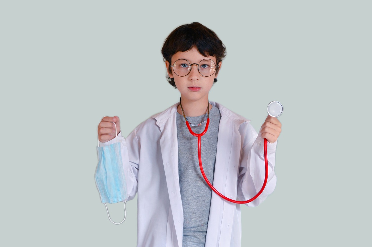 model, boy, portrait, doctor, medicine, profession, occupation, stethoscope, health care, dress up, little boy, kid, themed photoshoot, laboratory gown, face mask, studio photography, boy, doctor, doctor, doctor, doctor, doctor, occupation, stethoscope, stethoscope, stethoscope, stethoscope